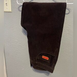 Empyre Chocolate Corduroy Pants with Patch